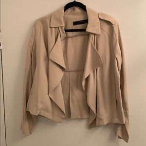 Zara drape front jacket